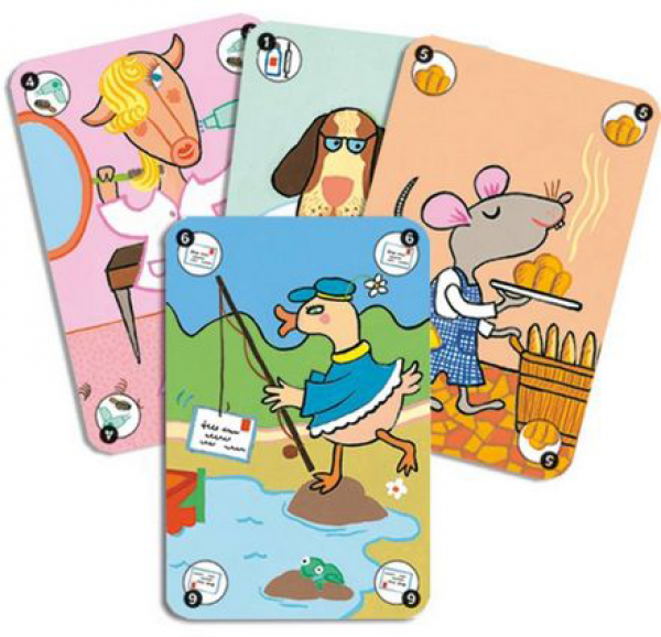 Детская настольная карточная игра - Счастливая семейка  